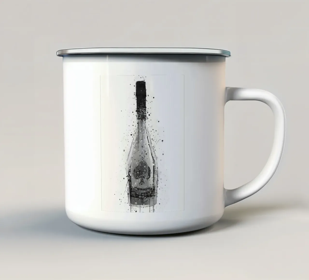 Champagne Titanio tazza in smalto da Coffee shop