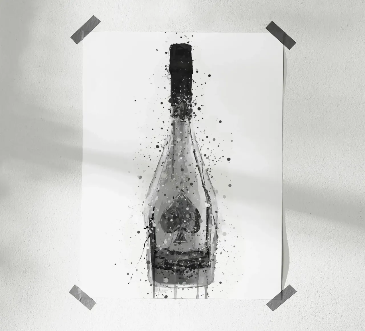 Champagner Titanium Poster von Coffee shop