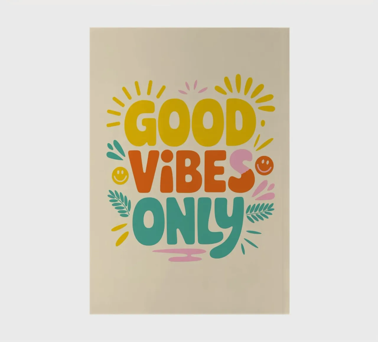 GOOD VIBES ONLY notebook by logic