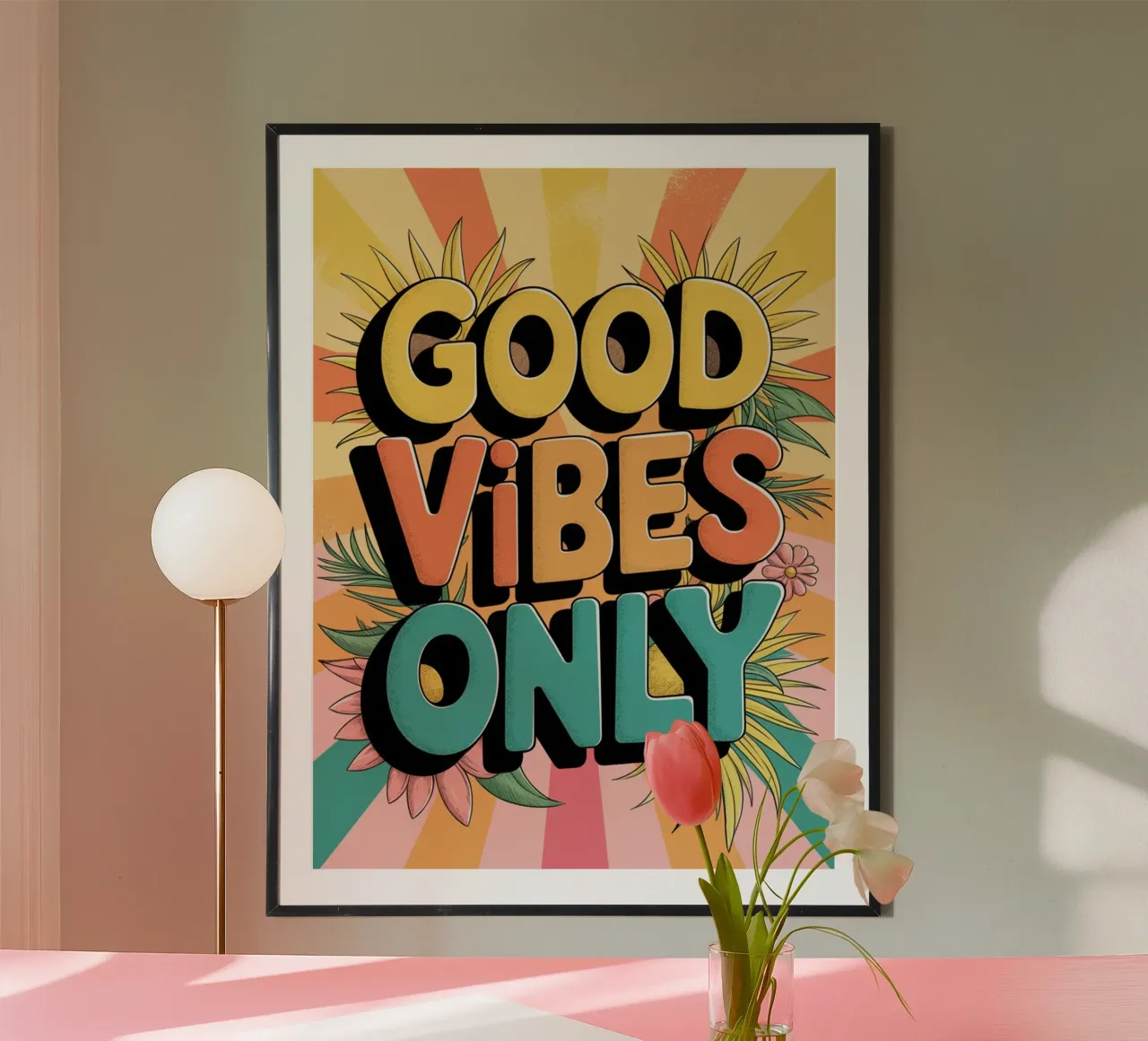 GOOD VIBES ONLY hahnemühle by logic