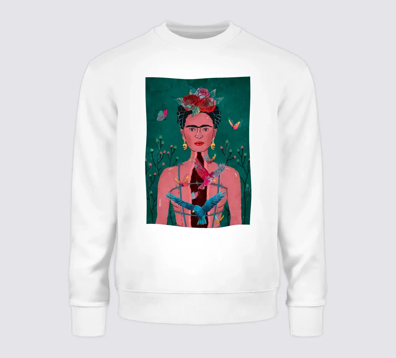 Frida Kahlo and Freedom felpa da Attaboy Dsgn