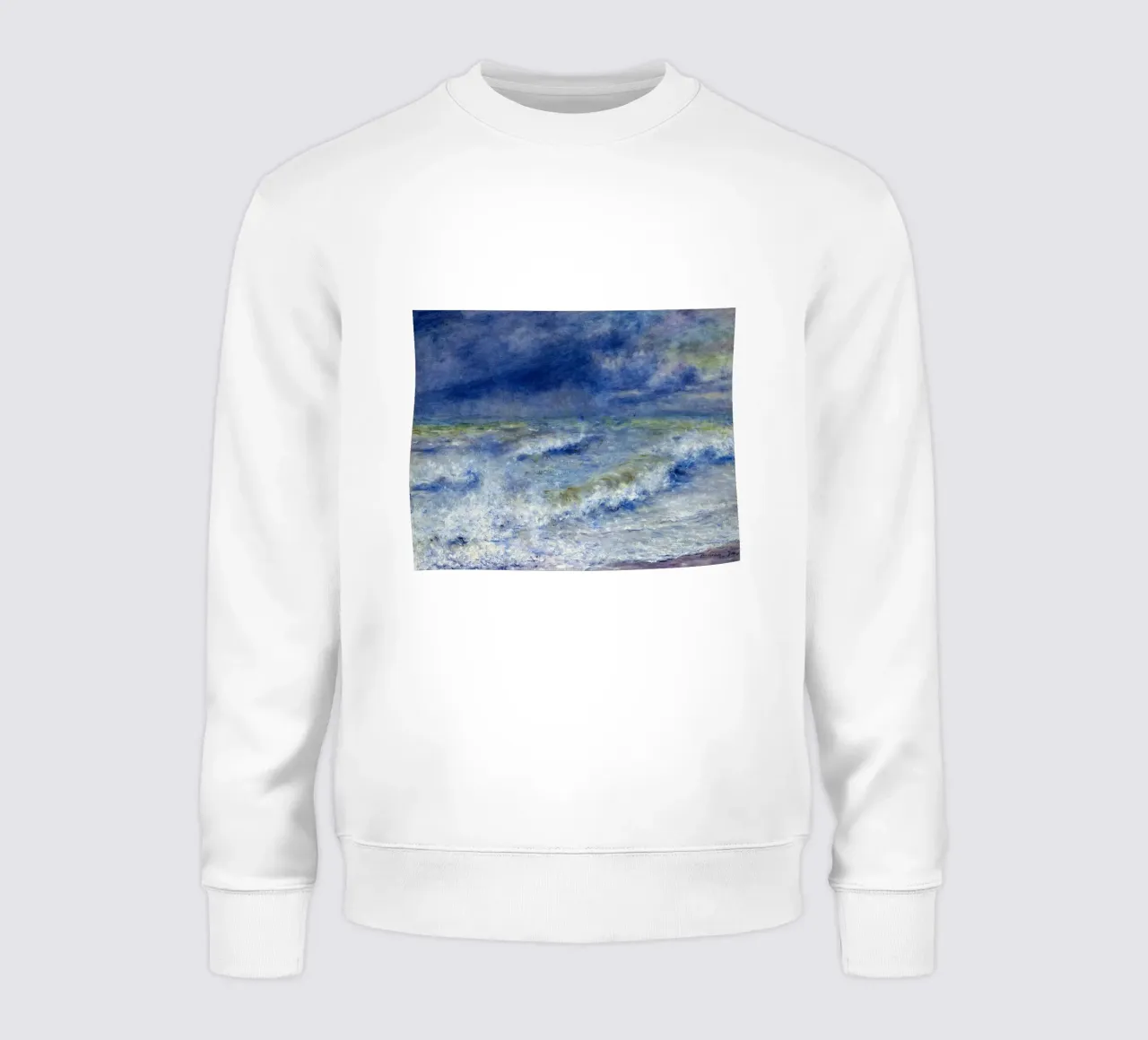 Seascape - Pierre Auguste Renoir sweatshirt by Timeless Artworks