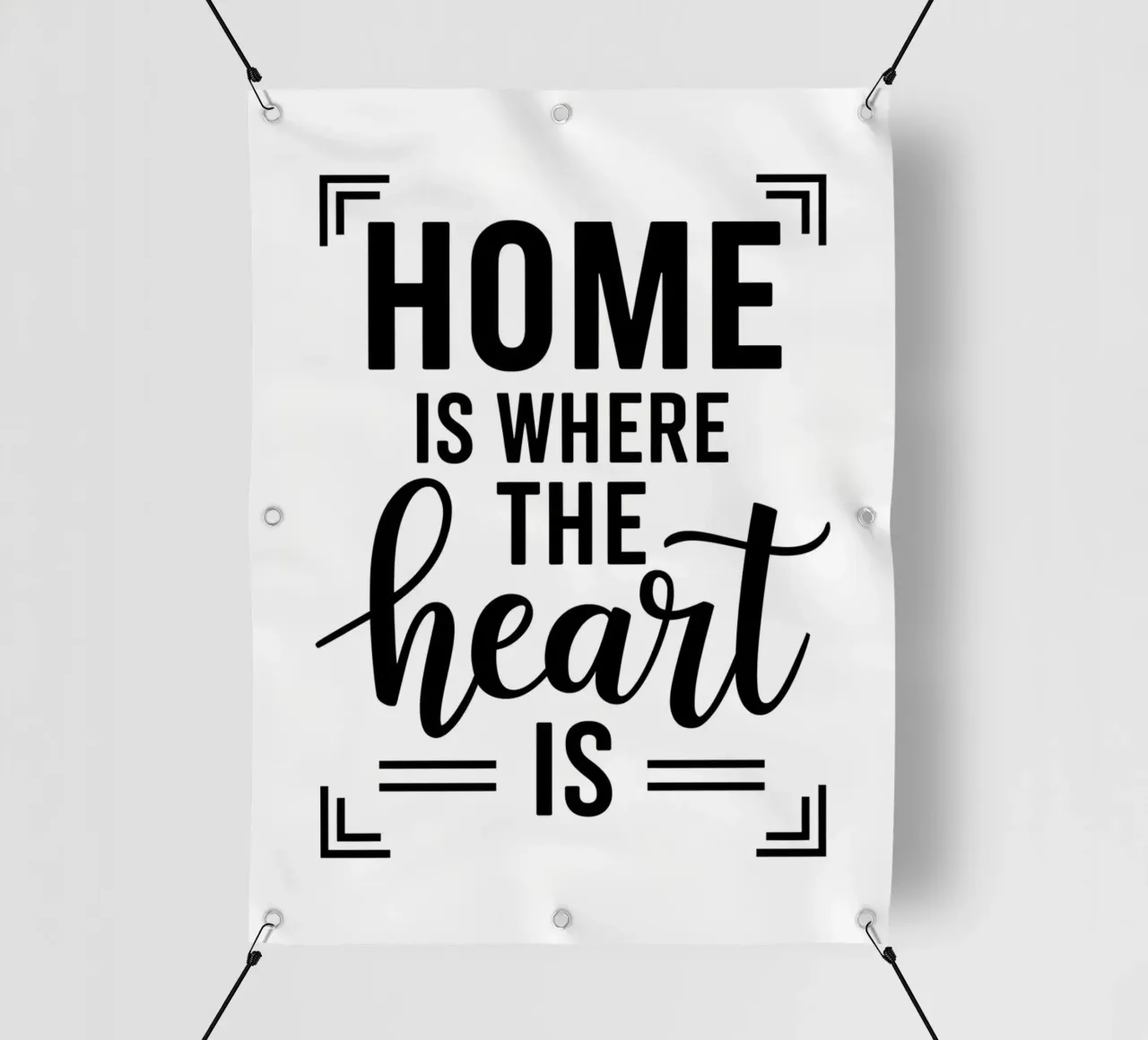 La casa è dove c'è il CUORE. telo in pvc da logic