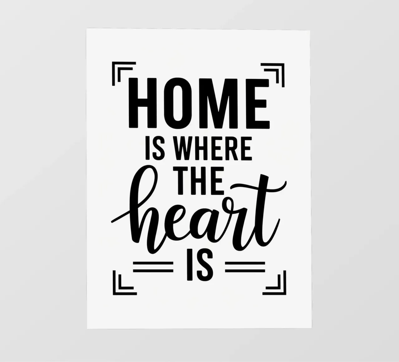 La casa è dove c'è il CUORE. telo in pvc da logic