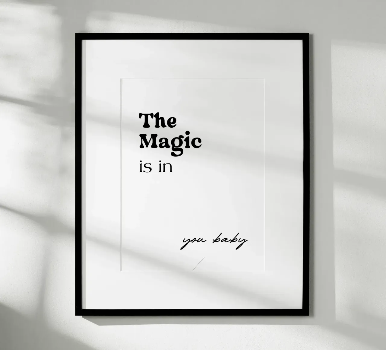 La magia è in te amore poster da YV TYPOGRAPHY