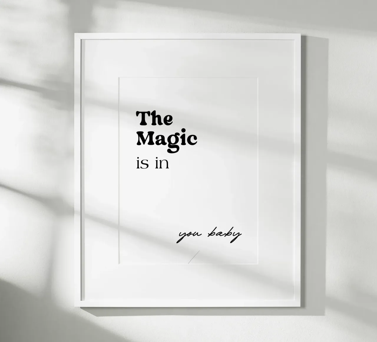La magia è in te amore poster da YV TYPOGRAPHY