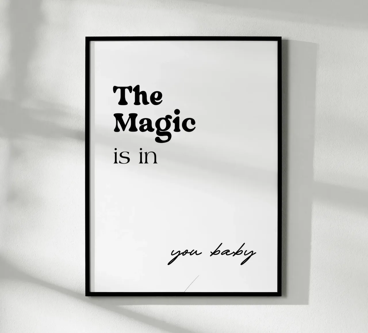 La magia è in te amore poster da YV TYPOGRAPHY