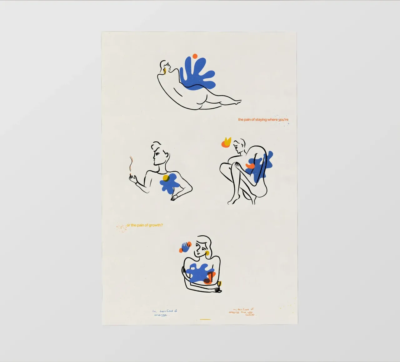 Henry Matisse / I'm terrified of Change telo in pvc da Attaboy Dsgn