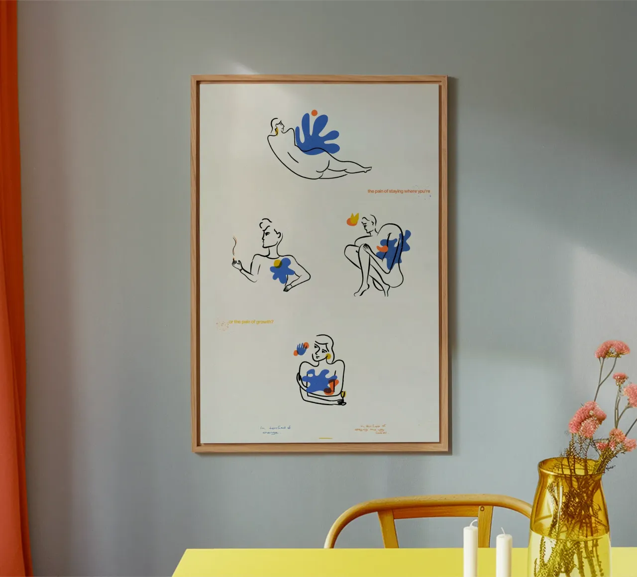 Henry Matisse / I'm terrified of Change alluminio dibond da Attaboy Dsgn