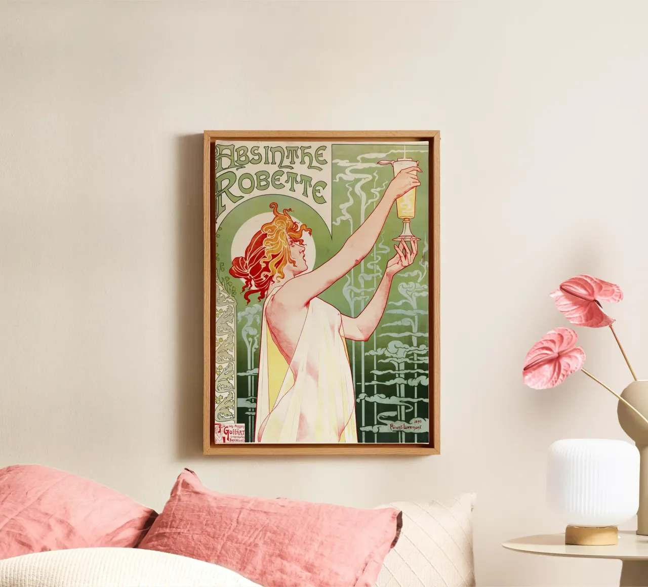 Assenzio Robette tela con Cornice a cassetta da Timeless Artworks