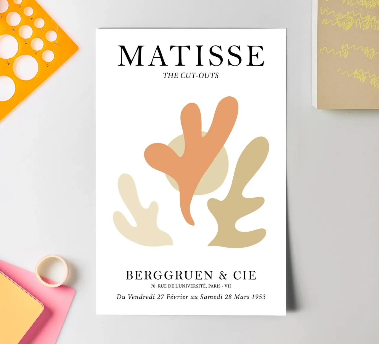 Henri Matisse: The Cut-outs foglio adesivo da Attaboy Dsgn
