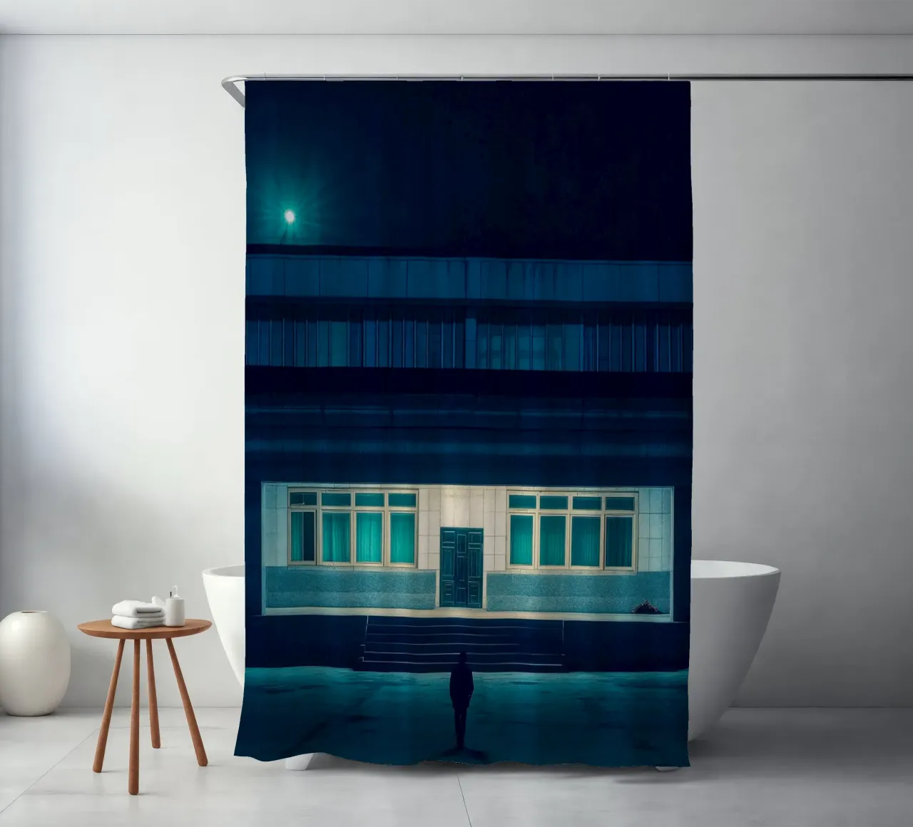 Pyongyang's enigmatic facade - Mystery under the light shower curtain by By Night