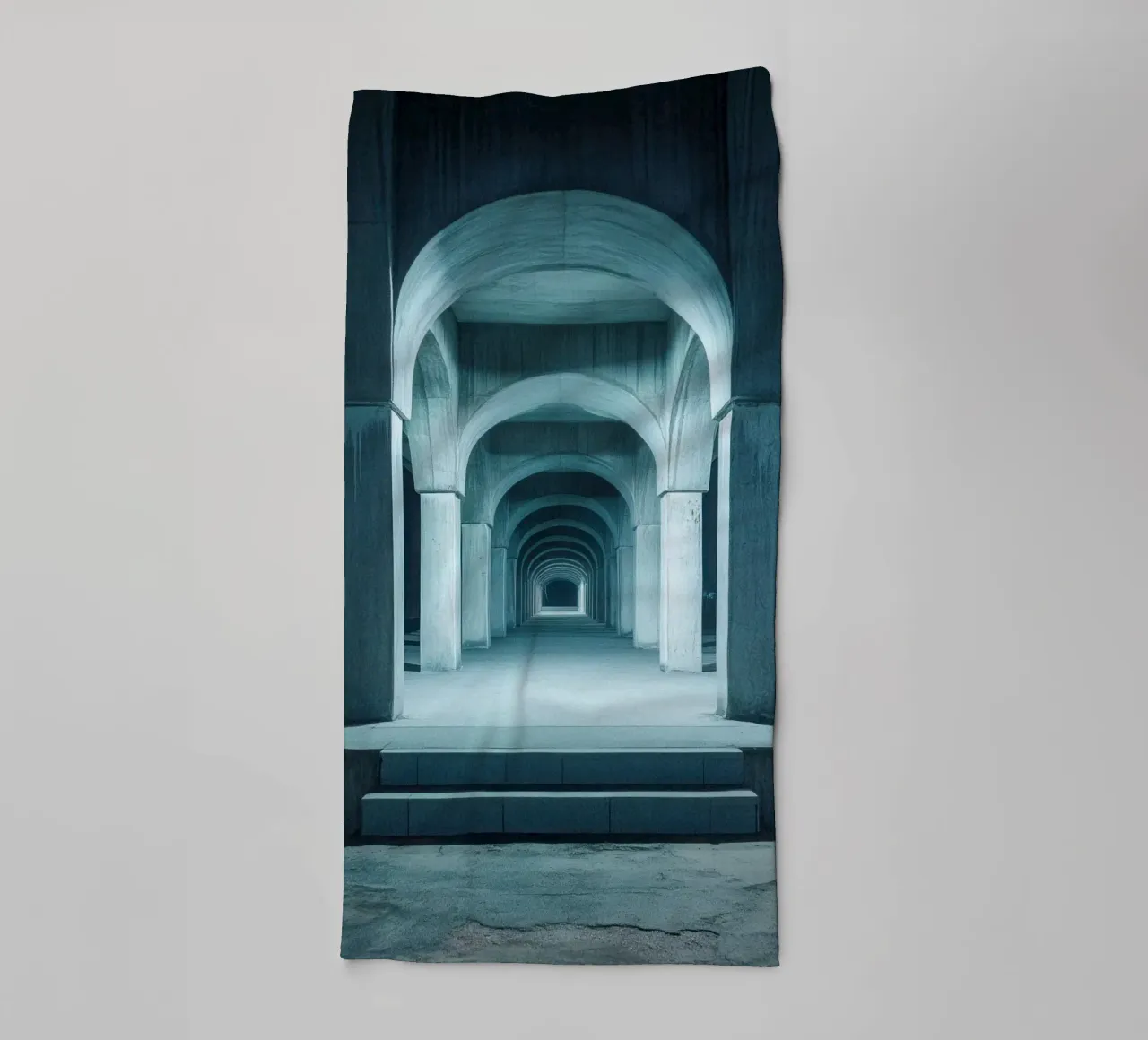 The infinite arches of Pyongyang towel by By Night