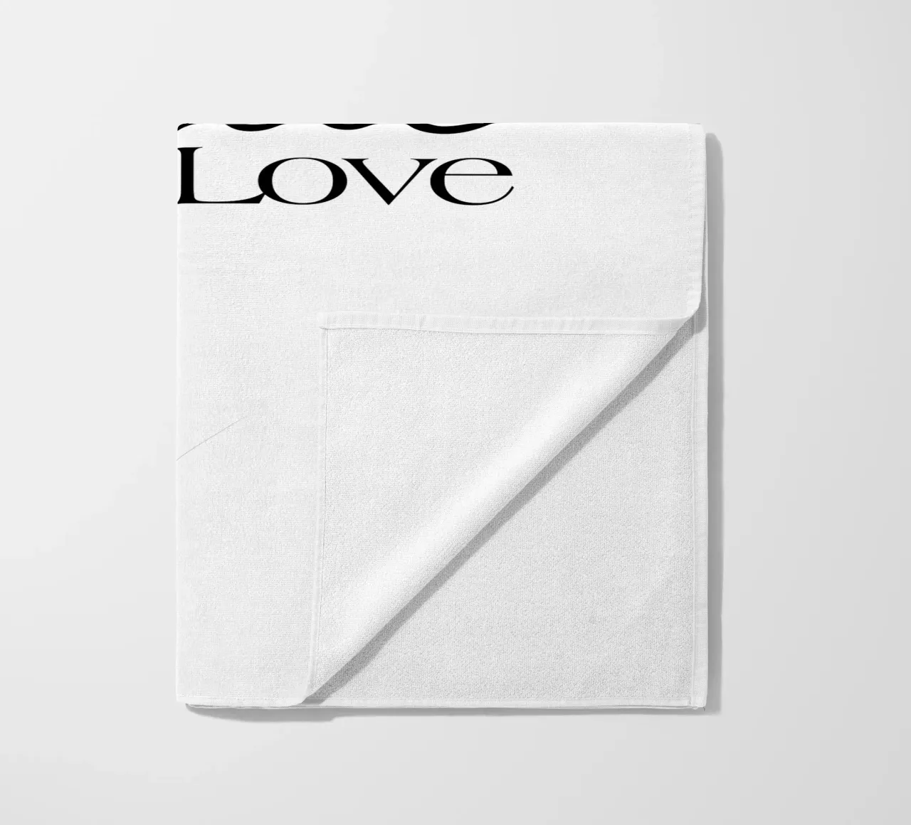 Piccolo amore telo mare da YV TYPOGRAPHY