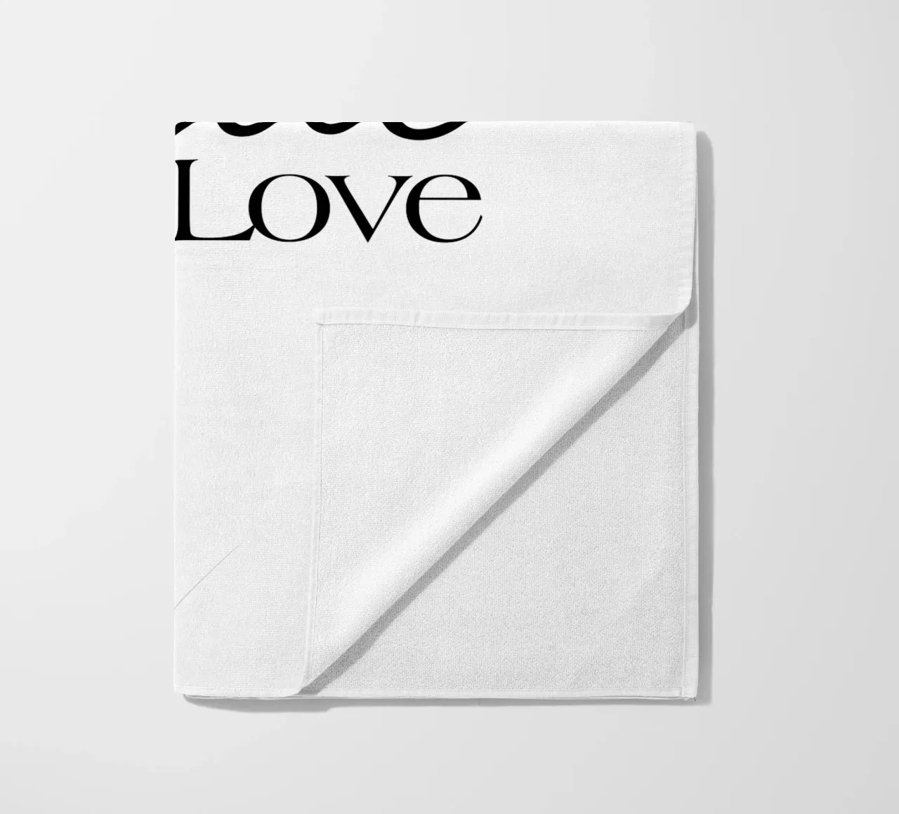 Piccolo amore telo mare da YV TYPOGRAPHY