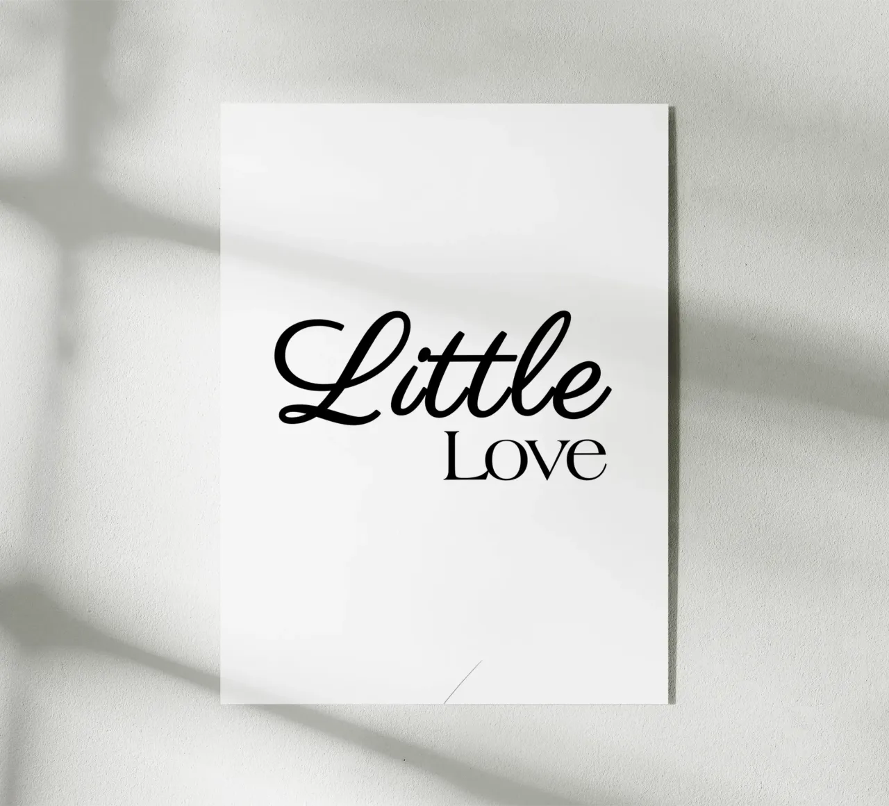 Piccolo amore plexiglass da YV TYPOGRAPHY