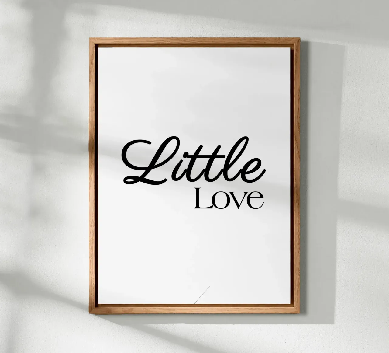 Piccolo amore alluminio dibond da YV TYPOGRAPHY