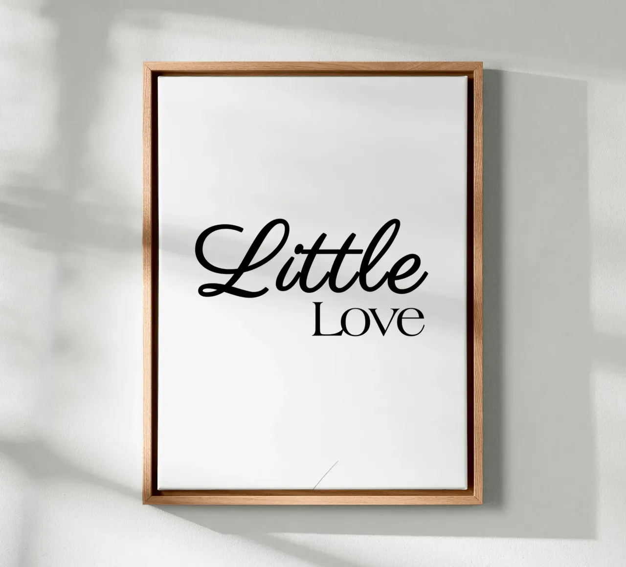 Piccolo amore tela con Cornice a cassetta da YV TYPOGRAPHY