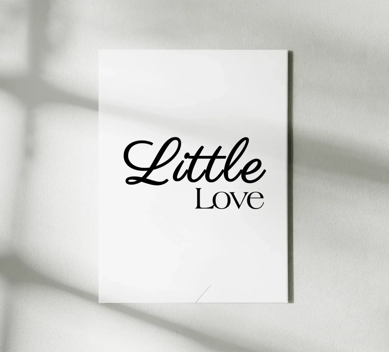 Piccolo amore tela con Cornice a cassetta da YV TYPOGRAPHY