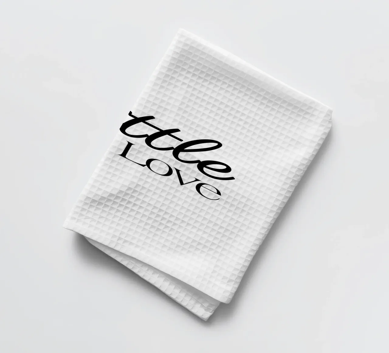 Piccolo amore canovaccio da cucina da YV TYPOGRAPHY