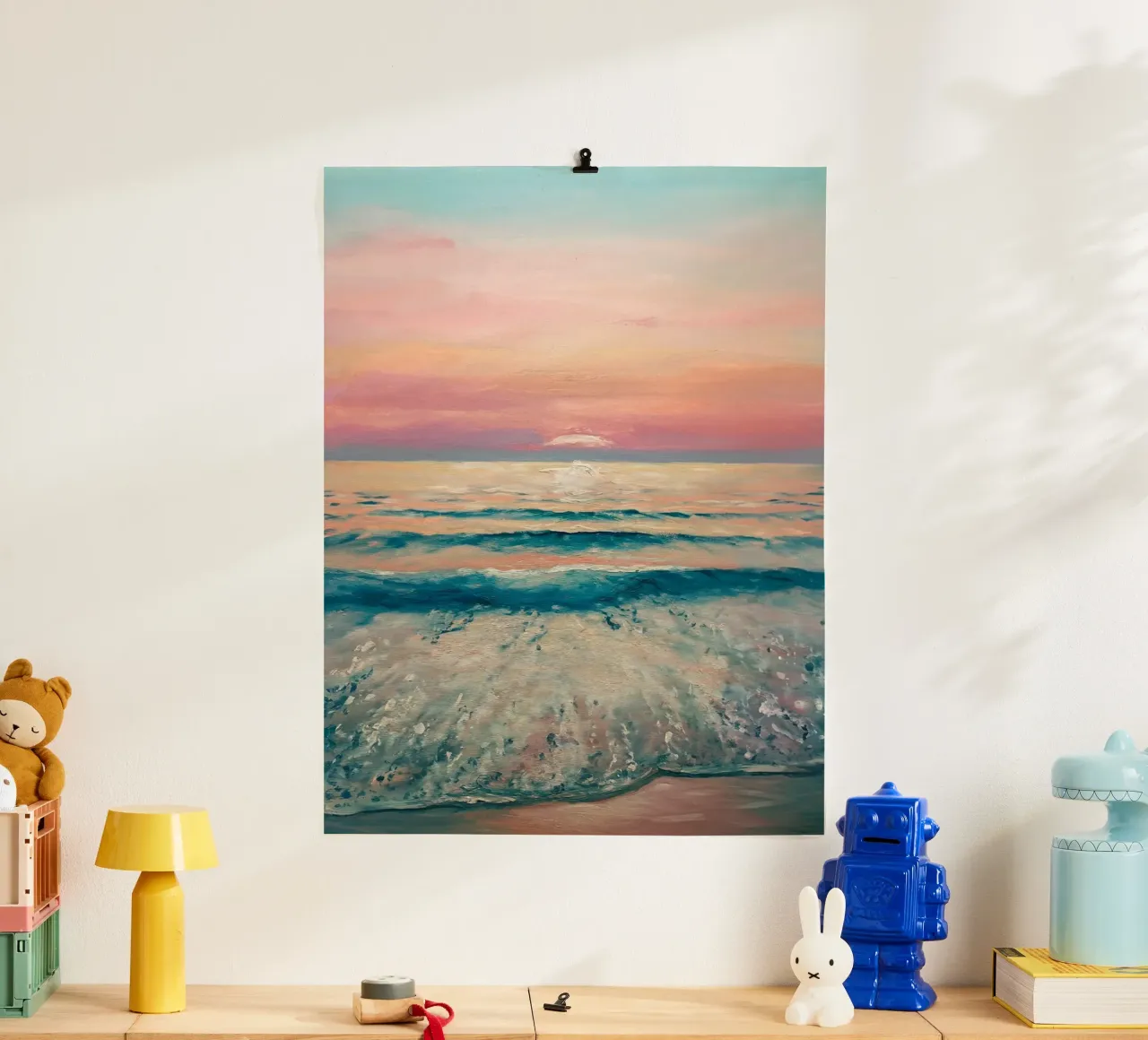 Horizon serein poster avec cadre en aluminium de logic