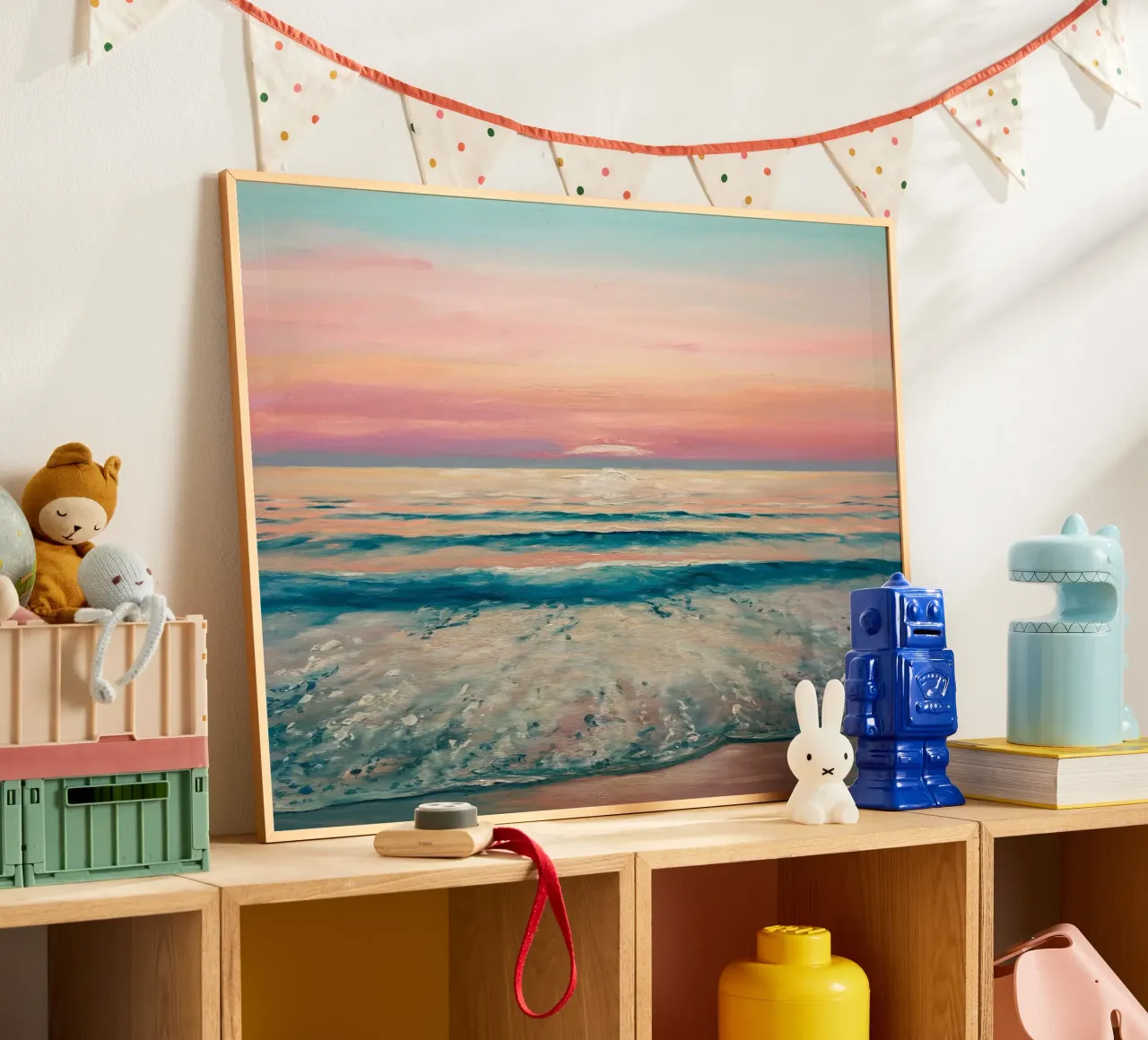 Horizon serein poster avec cadre en aluminium de logic