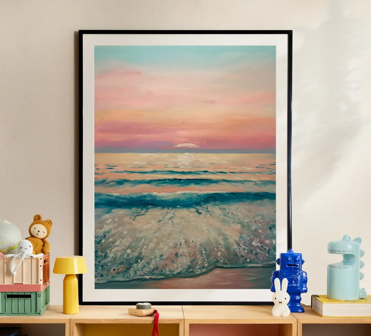 Horizon serein poster avec cadre en aluminium de logic