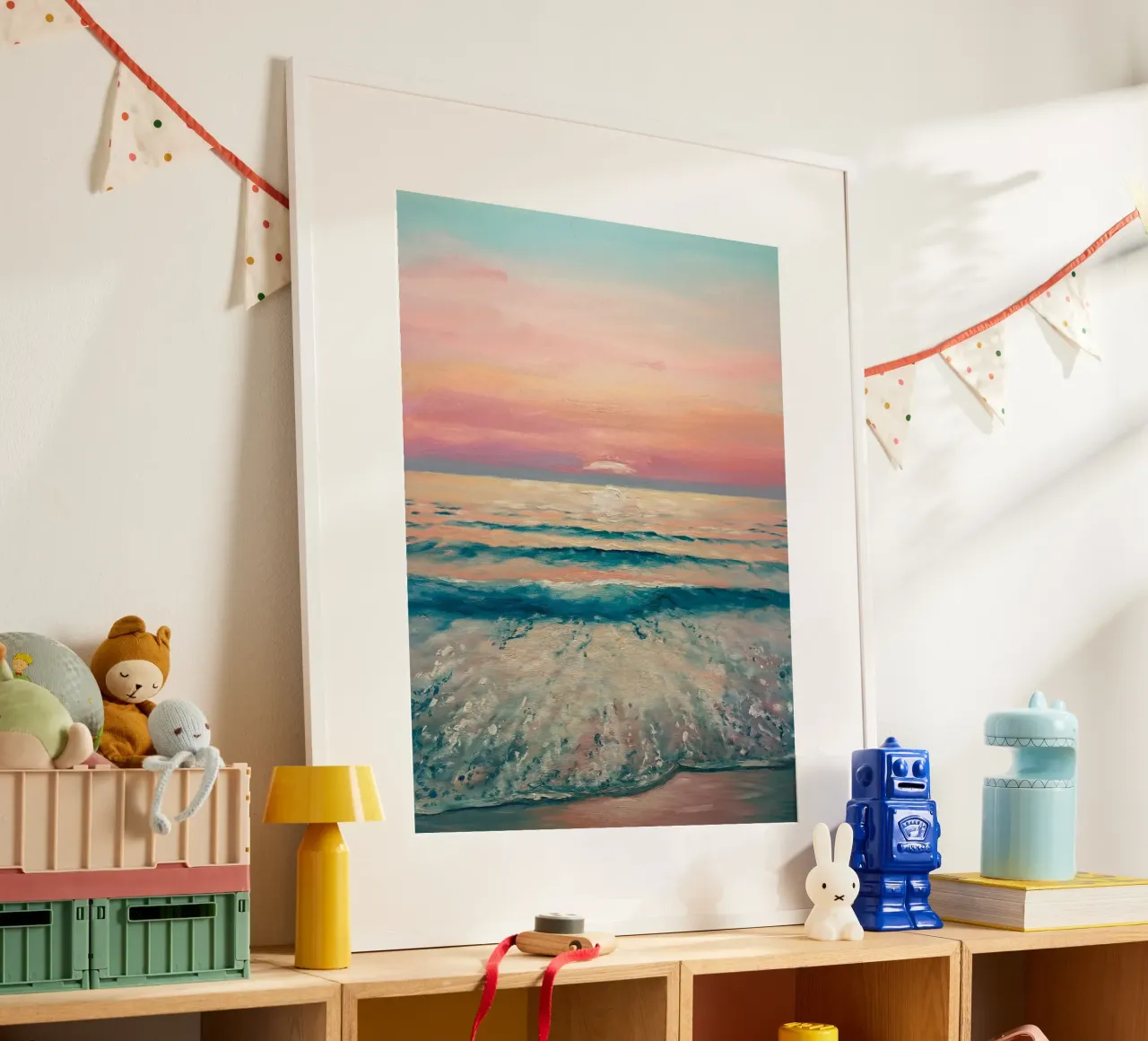 Horizon serein poster avec cadre en aluminium de logic