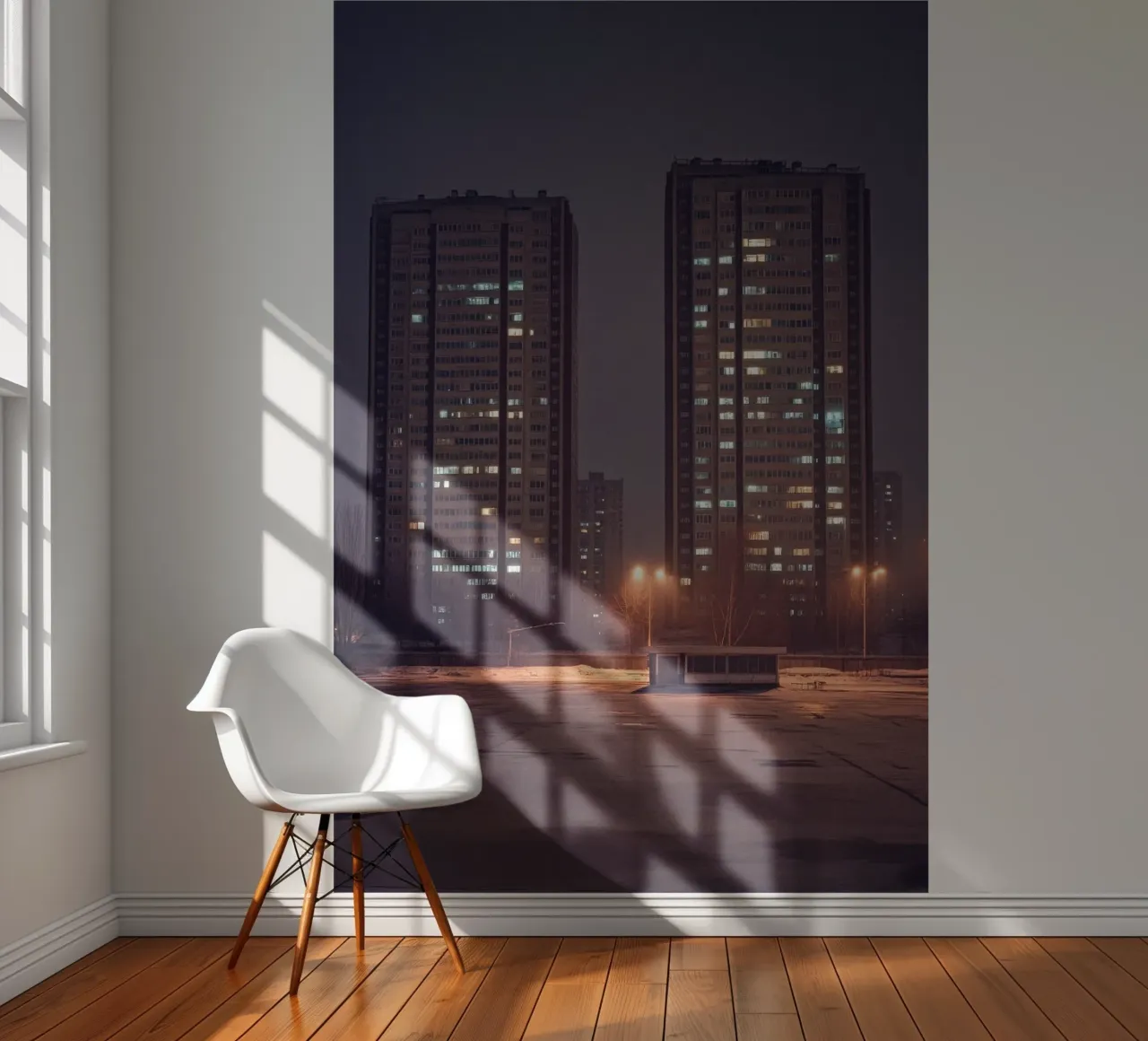 Las torres de Pyongyang papel para pared de By Night