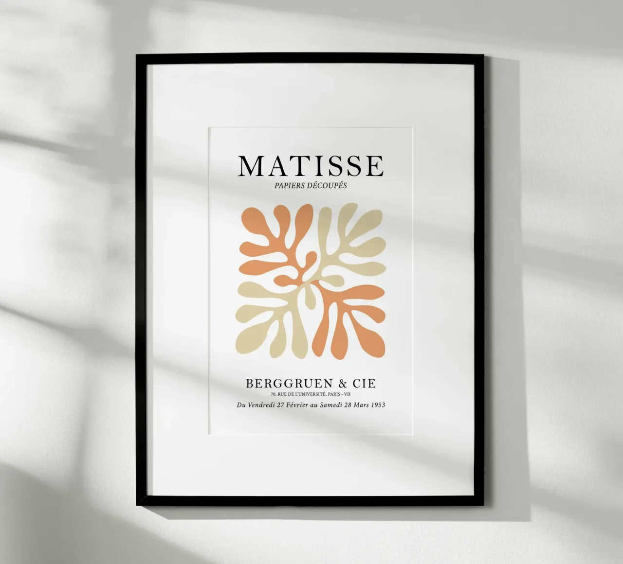 Papier Découpe - Henri Matisse Inspired Design poster by Attaboy Dsgn