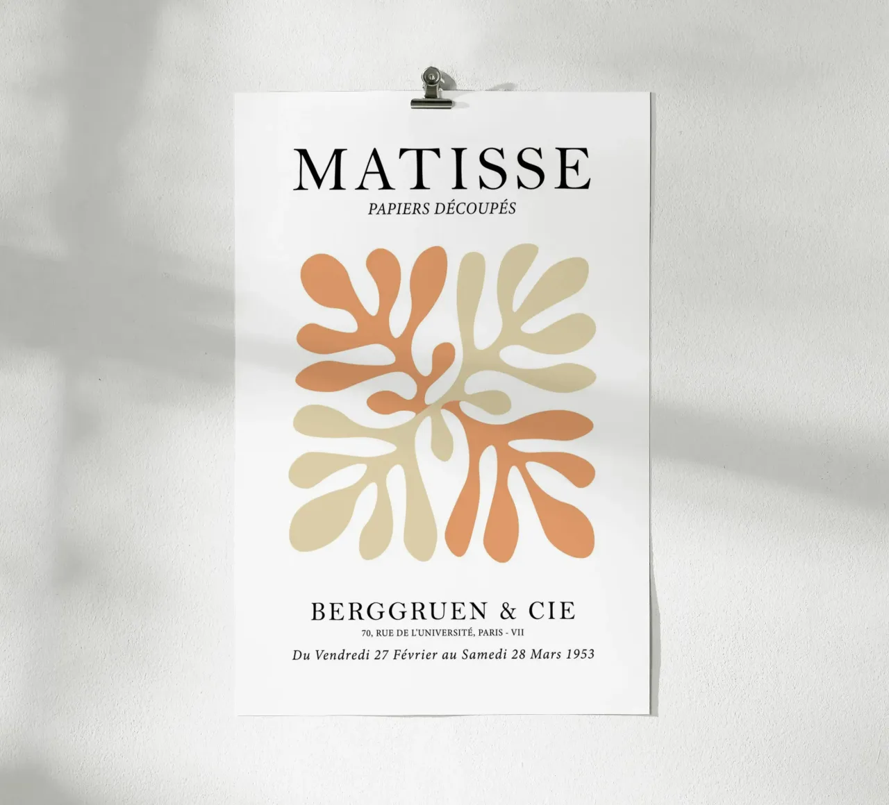 Papier Découpe - Henri Matisse Inspired Design poster by Attaboy Dsgn