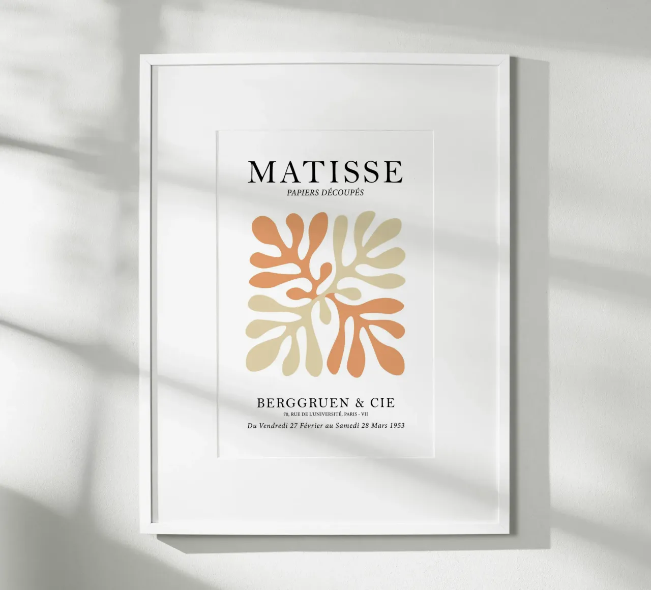 Papier Découpe - Henri Matisse Inspired Design poster by Attaboy Dsgn