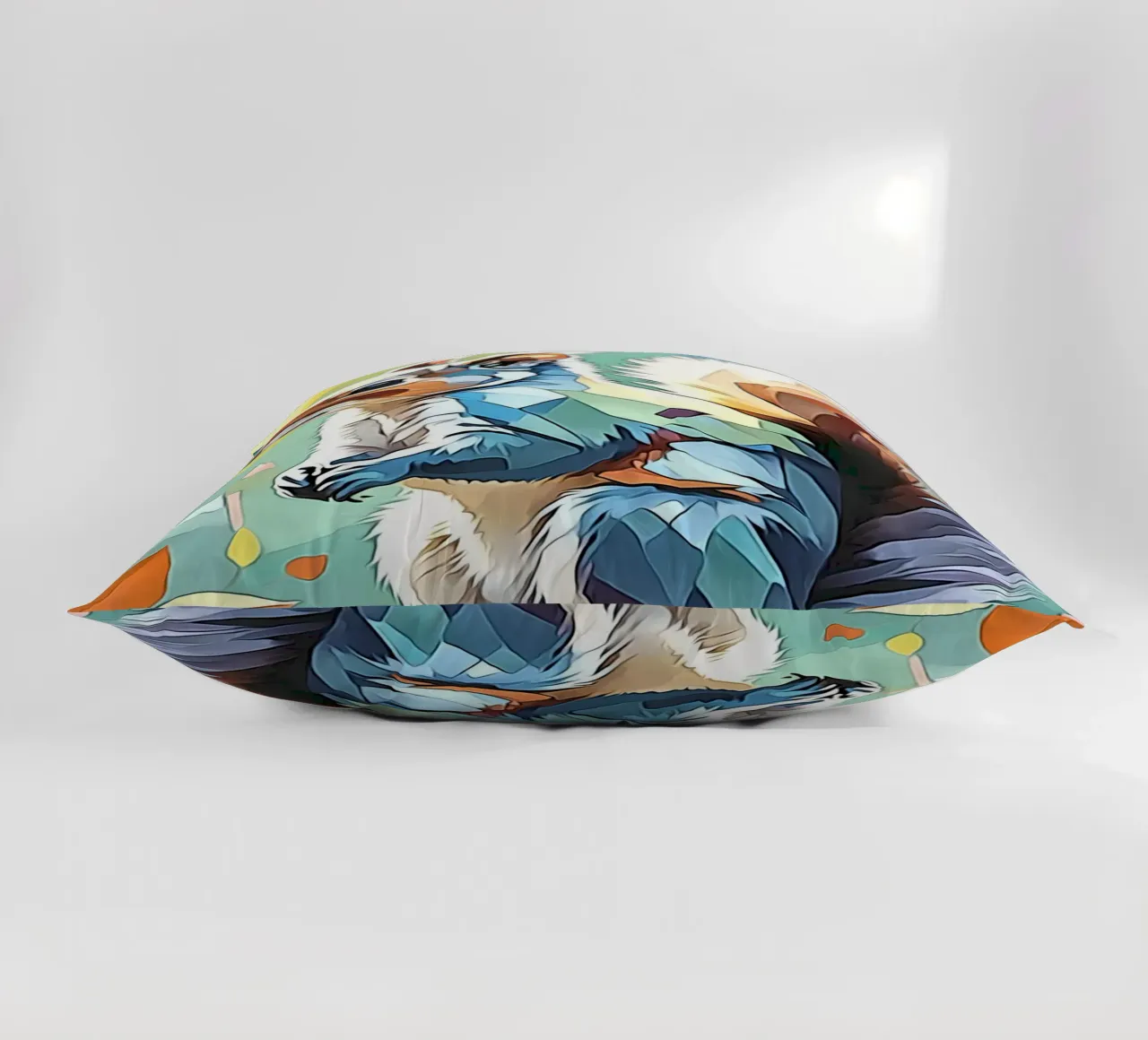 Squirrel in pastel #2 decorative cushion by ZAMART - PopArt