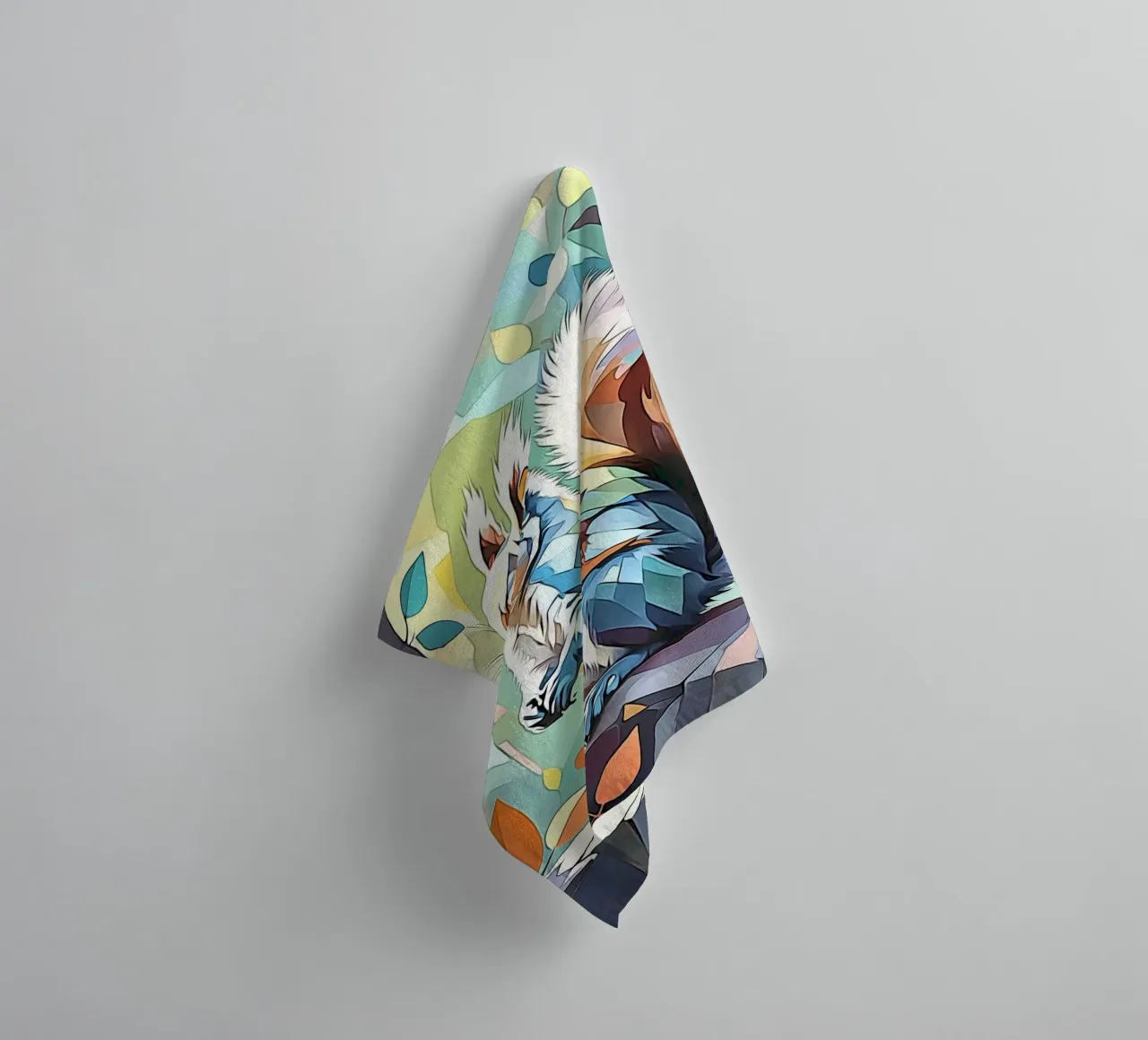 Squirrel in pastel #2 towel by ZAMART - PopArt