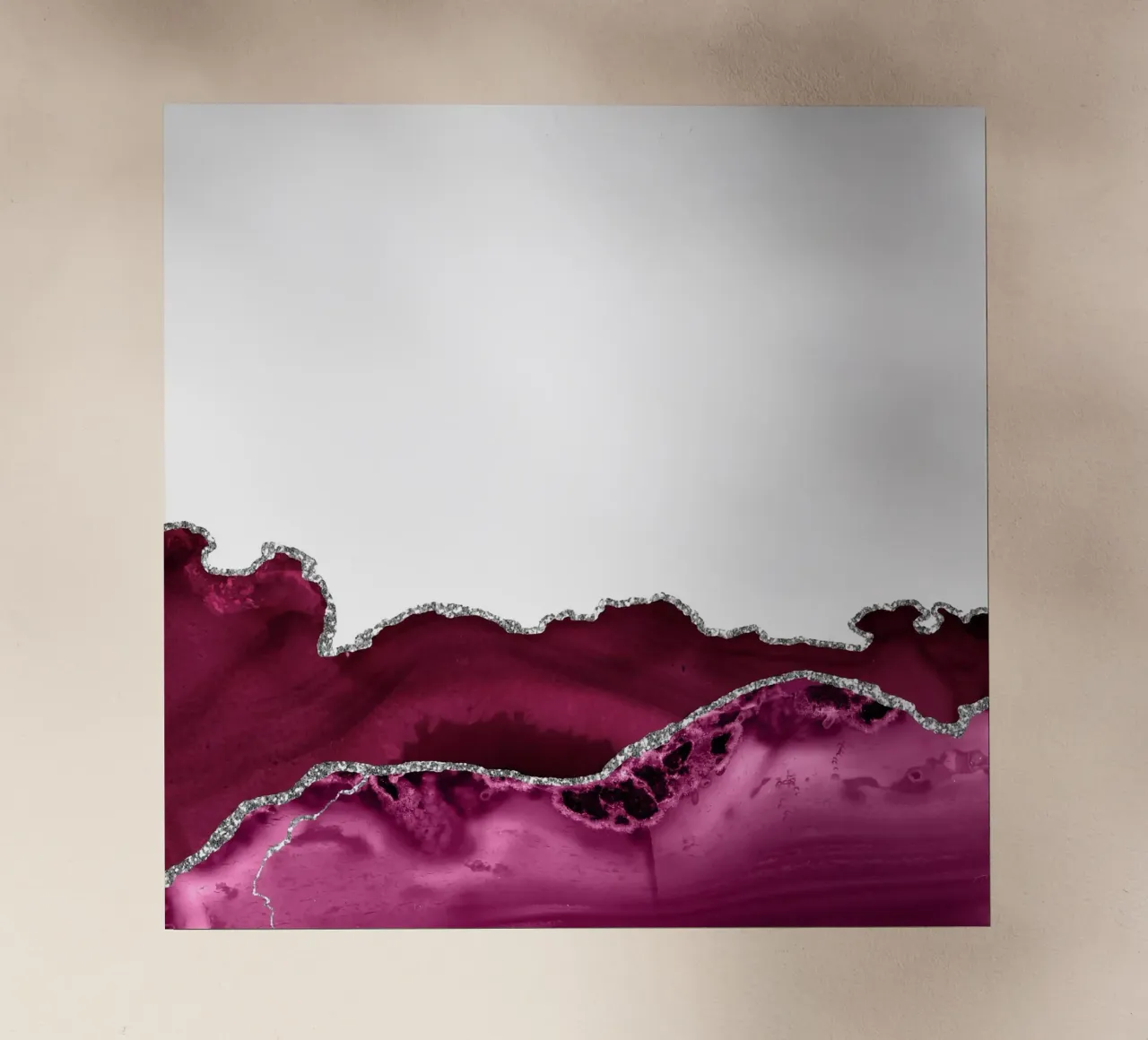Burgundy & Silver Agate Texture 16 backlit film by Gemstone Textures