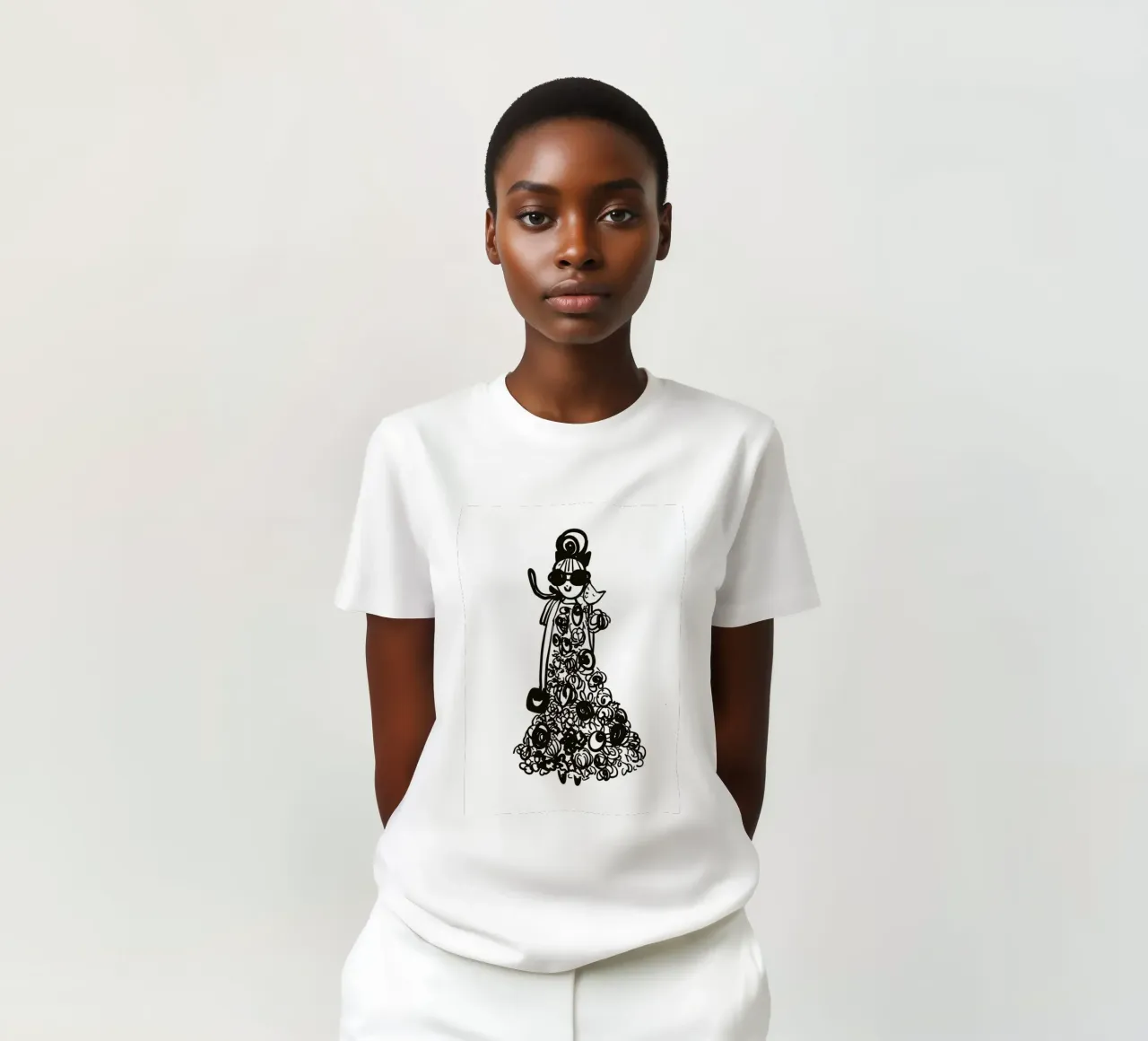 The Tiny Cat Girl t-shirt by Gabi_Schöffel_Illustration