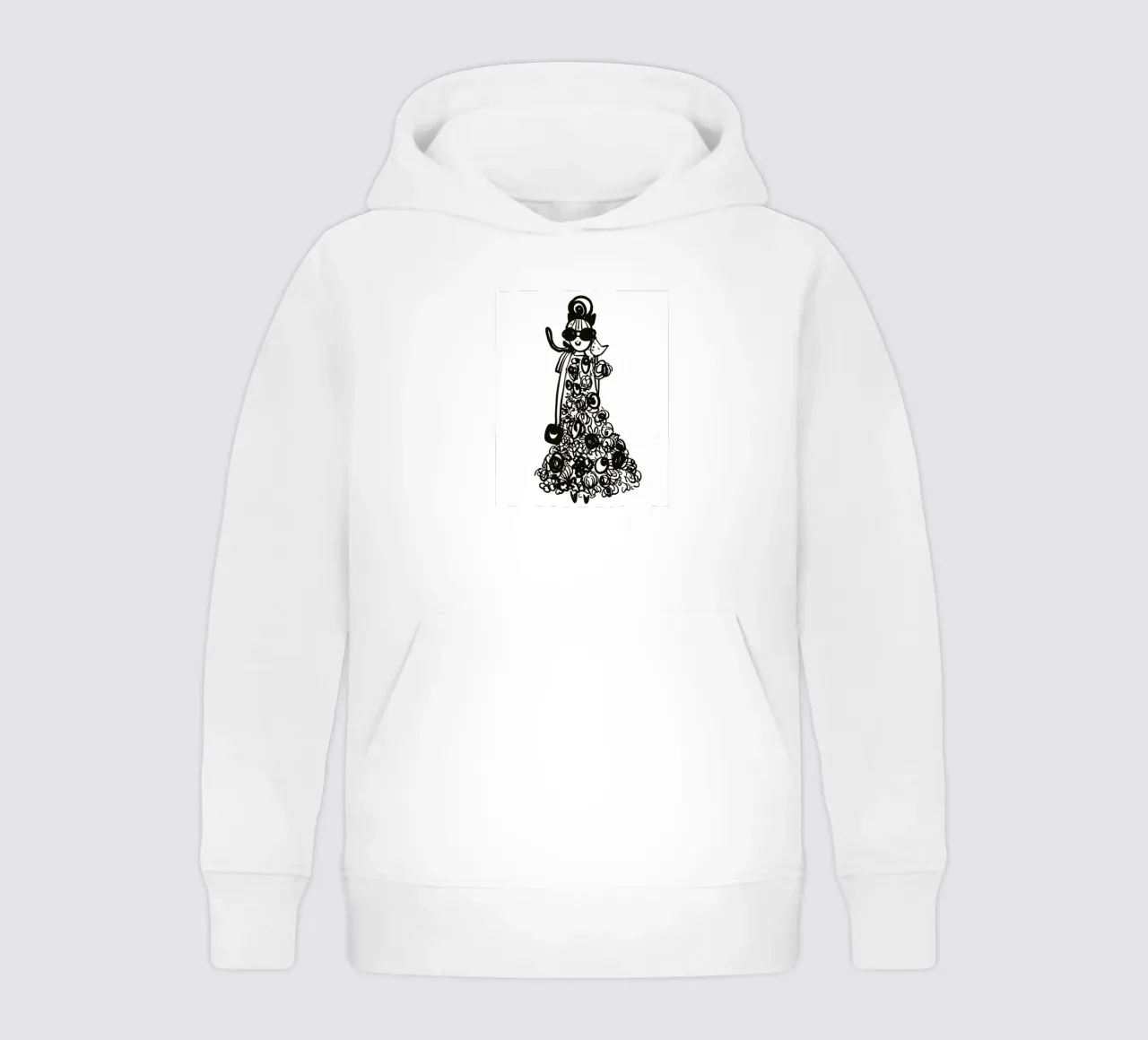 The Tiny Cat Girl kids hoodie by Gabi_Schöffel_Illustration