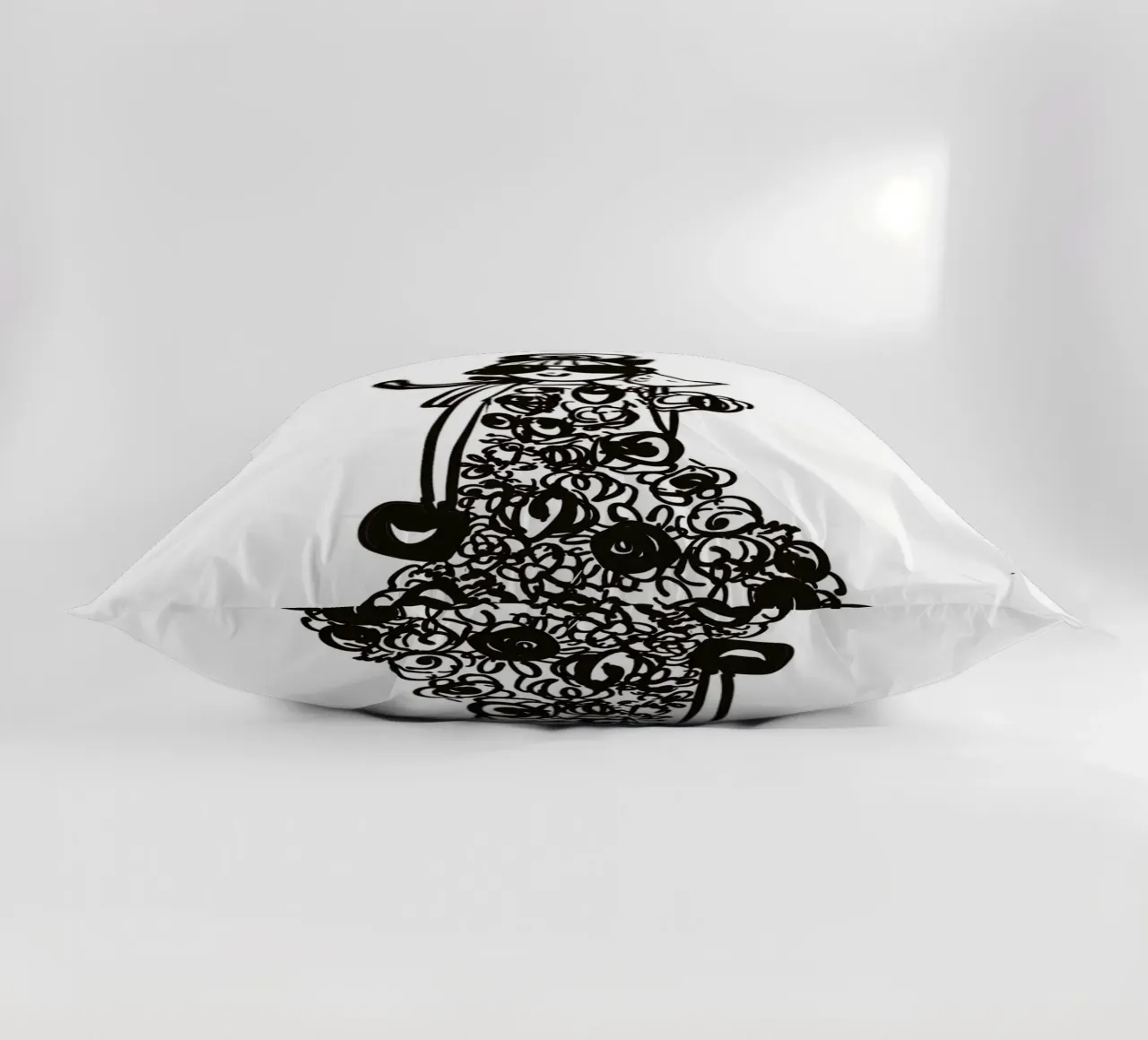 The Tiny Cat Girl decorative cushion by Gabi_Schöffel_Illustration
