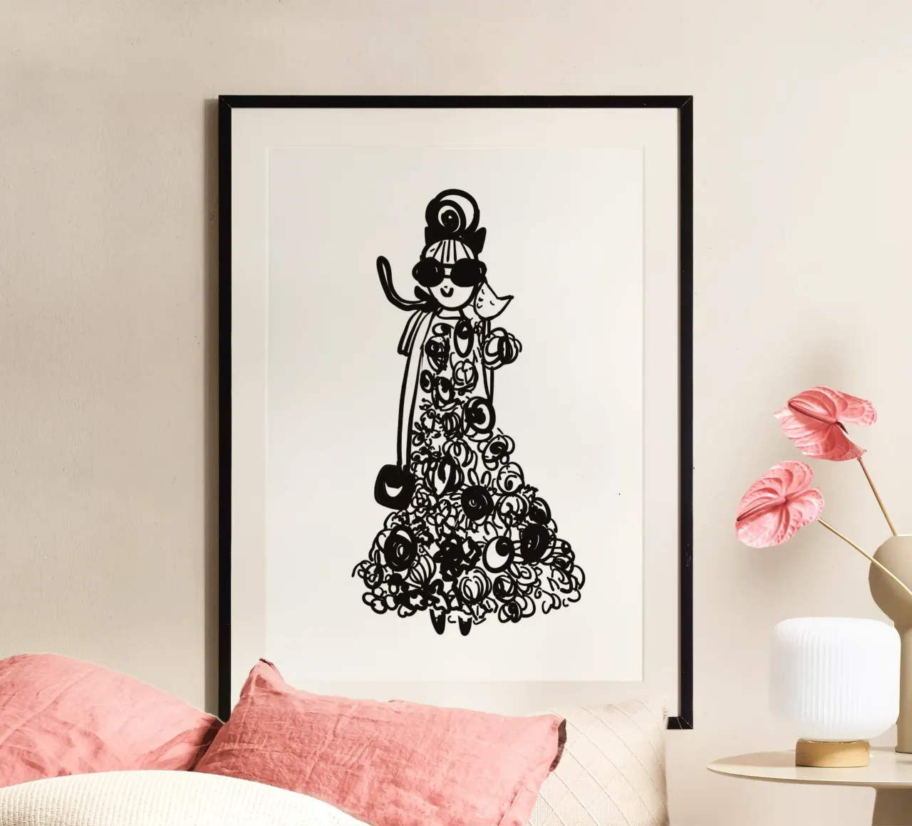 The Tiny Cat Girl hahnemühle van Gabi_Schöffel_Illustration