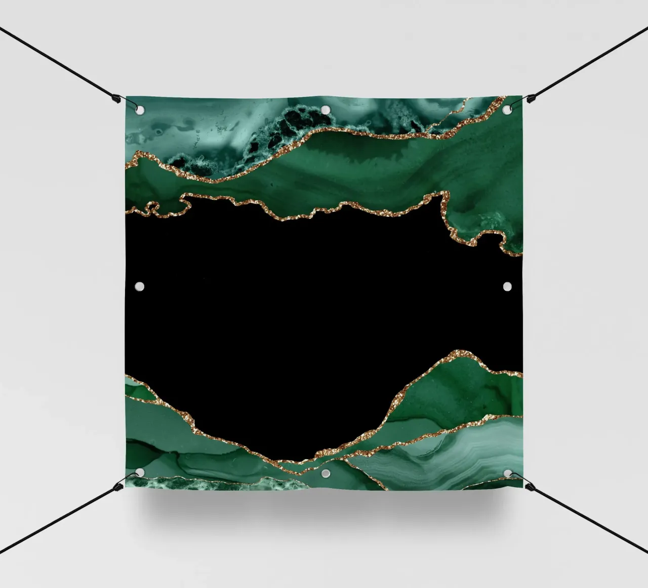 Texture agata smeraldo e oro 03 telo in pvc da Gemstone Textures