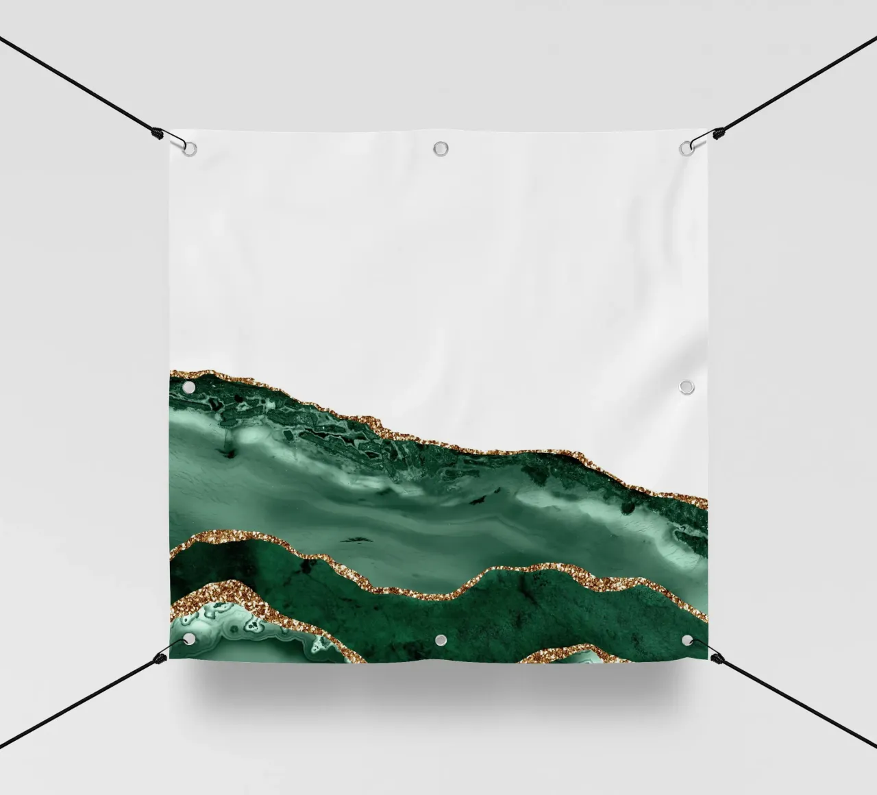 Texture Agata smeraldo e oro 08 telo in pvc da Gemstone Textures
