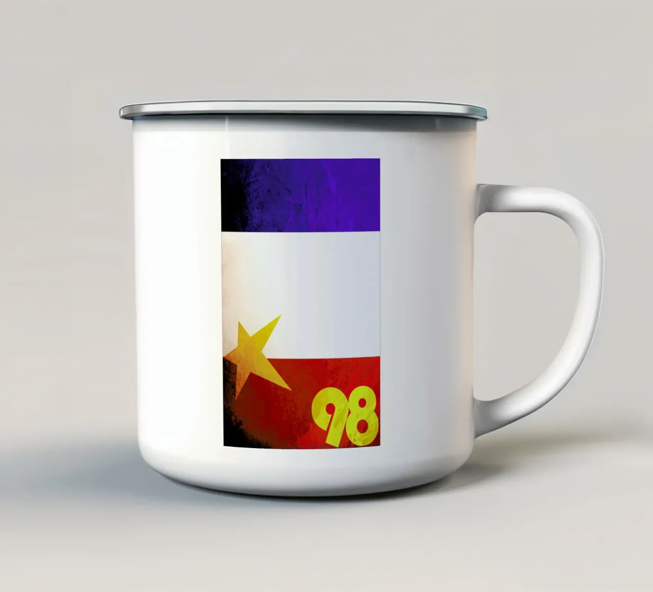 France tazza in smalto da David Curry