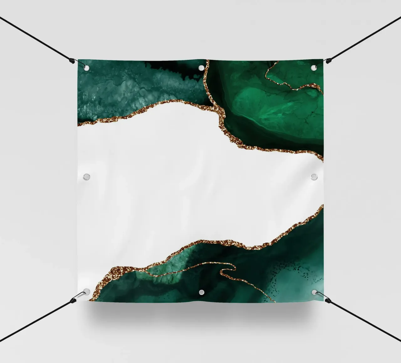 Texture Agata smeraldo e oro 11 telo in pvc da Gemstone Textures