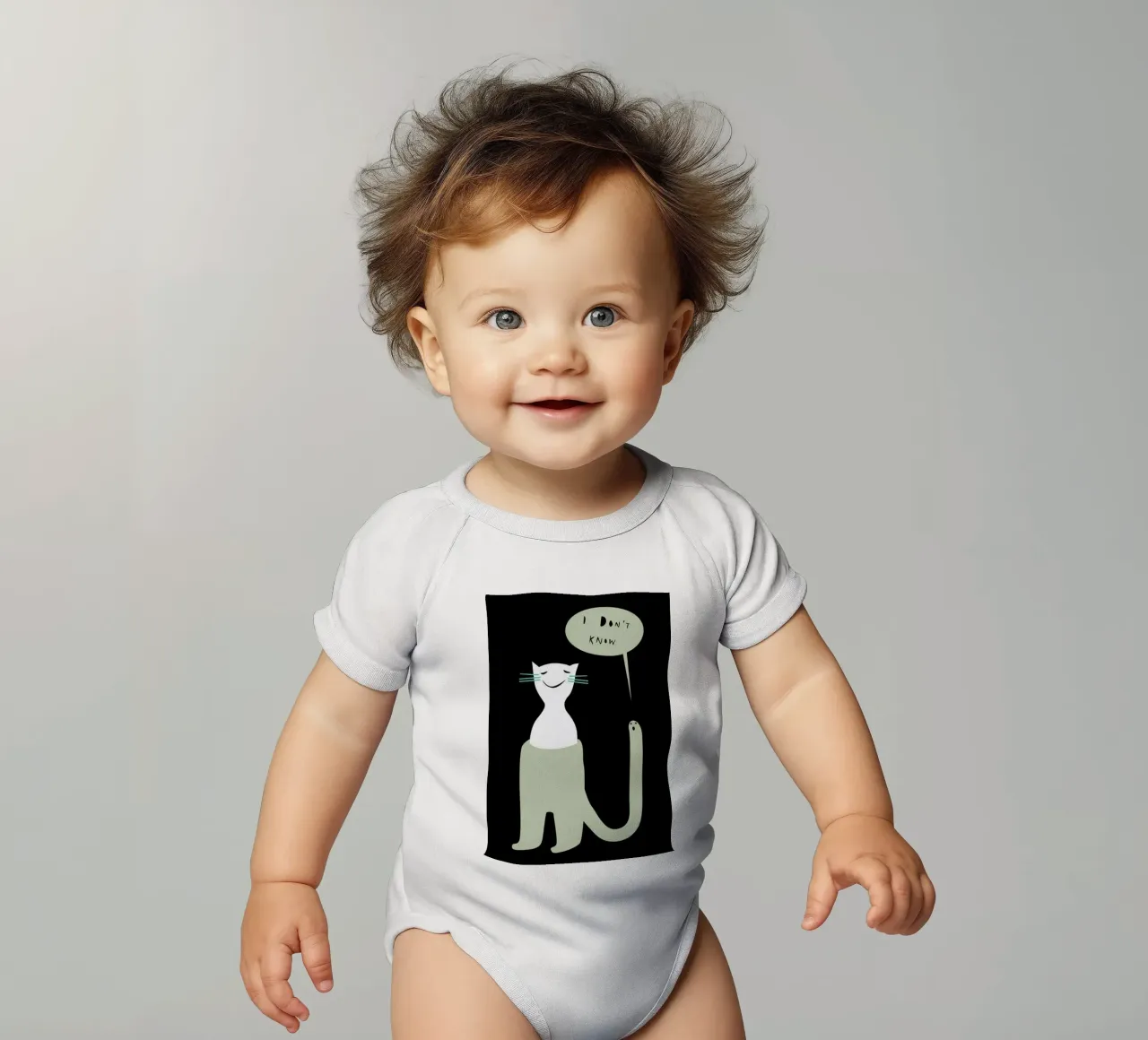 Oracle Black body neonato maniche corte da Monika Aichele