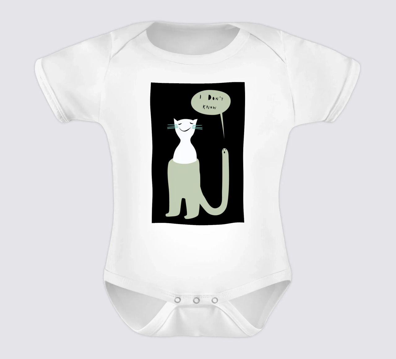 Oracle Black Kurzarm Babybody von Monika Aichele