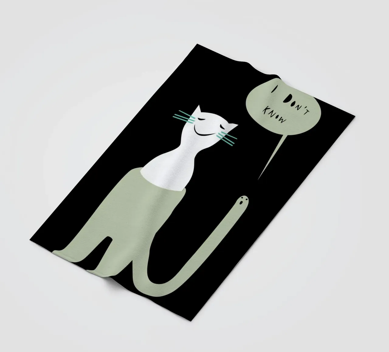 Oracle Black fleece blanket by Monika Aichele