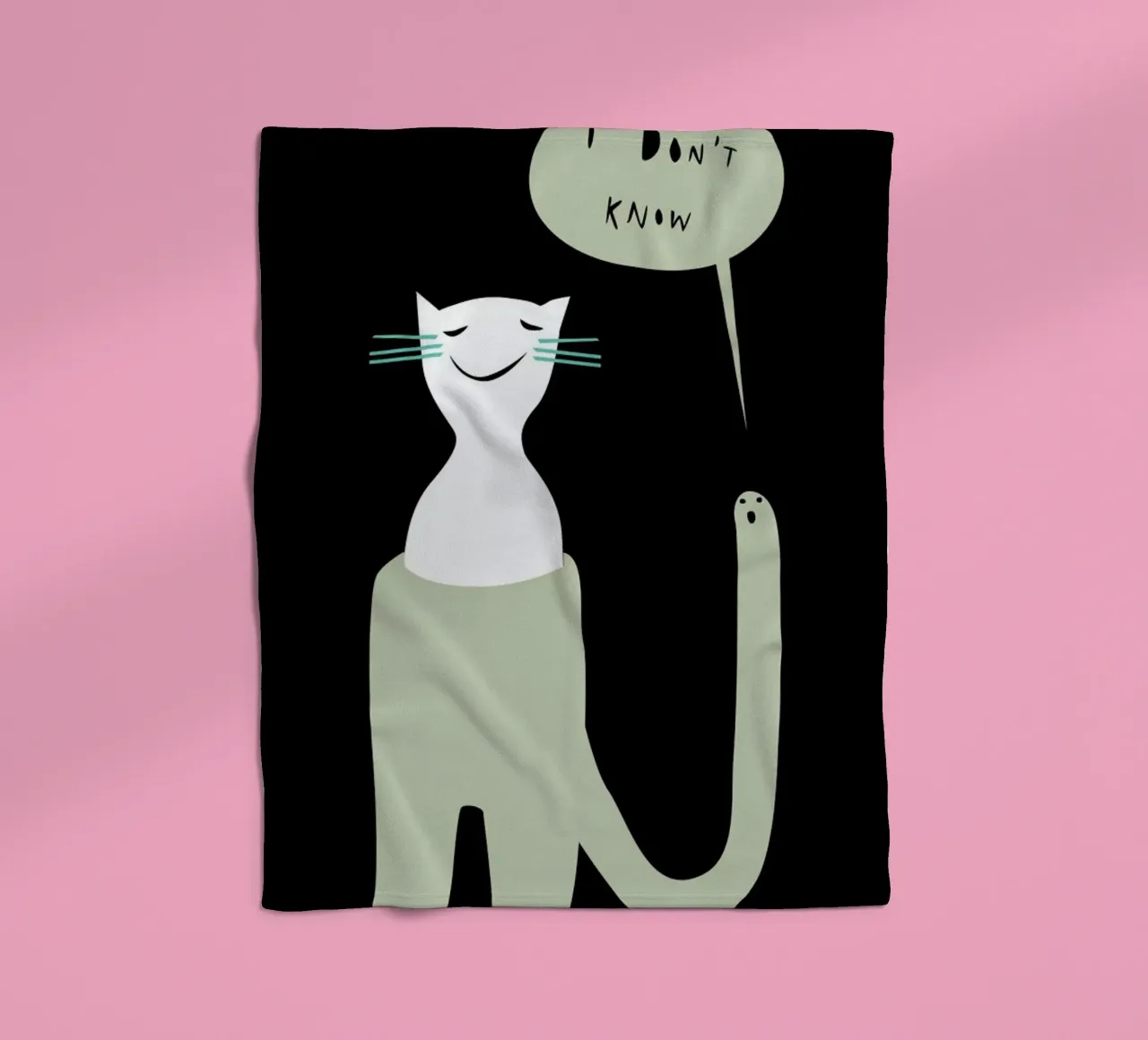 Oracle Black fleece blanket by Monika Aichele