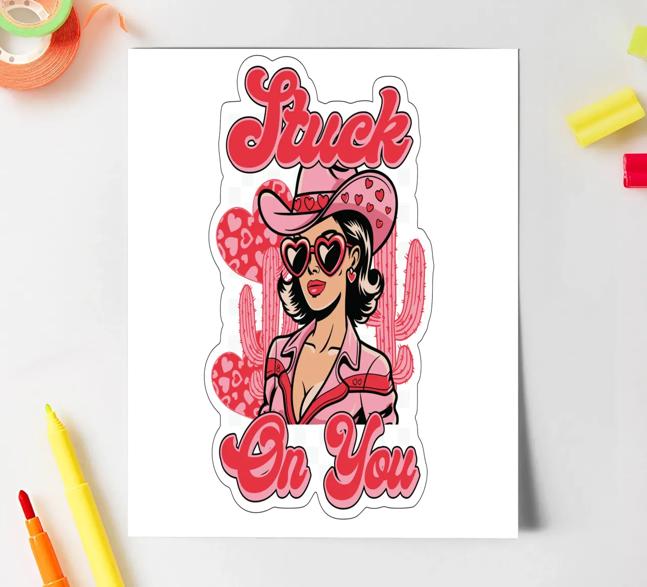 Stuck On You foglio adesivo da edsonramosart
