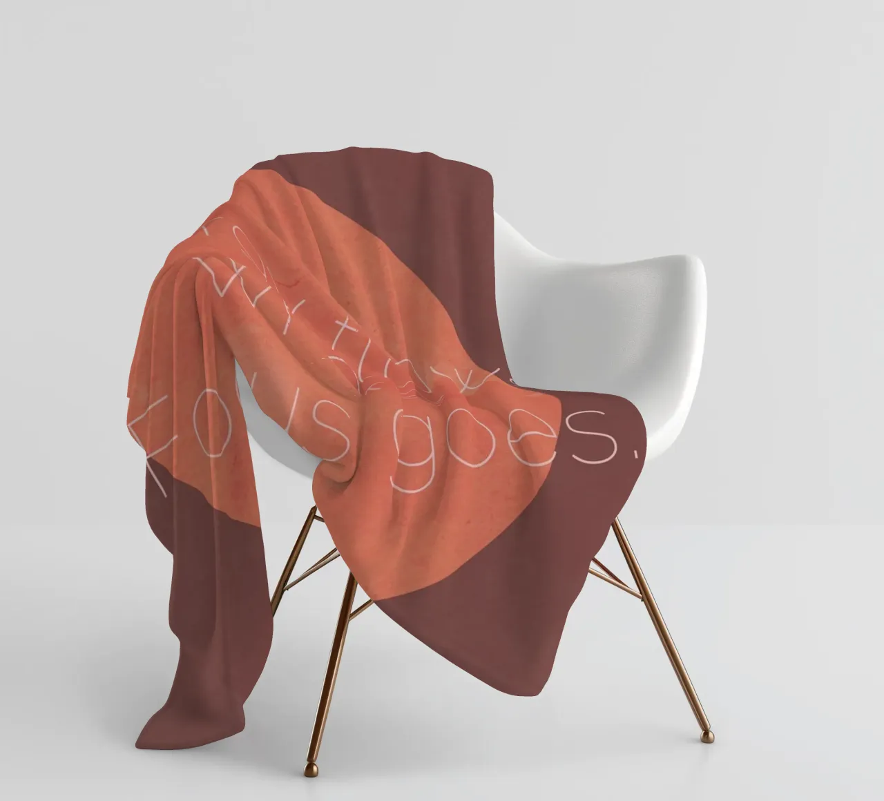 Golden Mantras No 23 coperta in pile da treechild