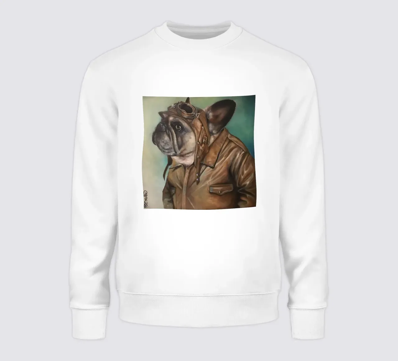 Il bulldog aviatore felpa da HelenBarenton
